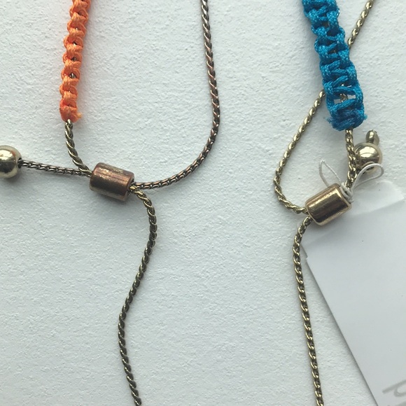 2 Adjustable Skull Rhinestone Bracelets - Picture 3 of 4